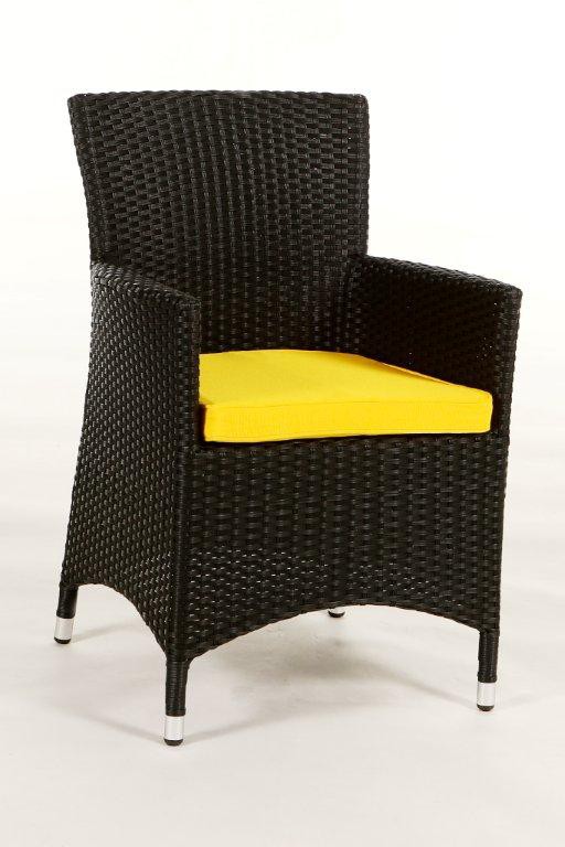 Nairobi Rattan Stuhl - Rattan Gartenmöbel - Esstisch Set - Überzug