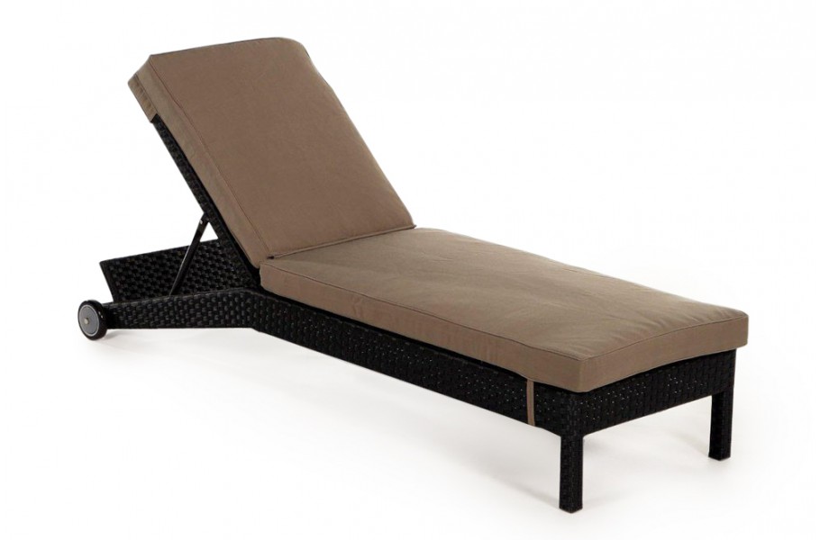 Rattan Gartenmöbel Überzug für Adria Liege Sandbraun