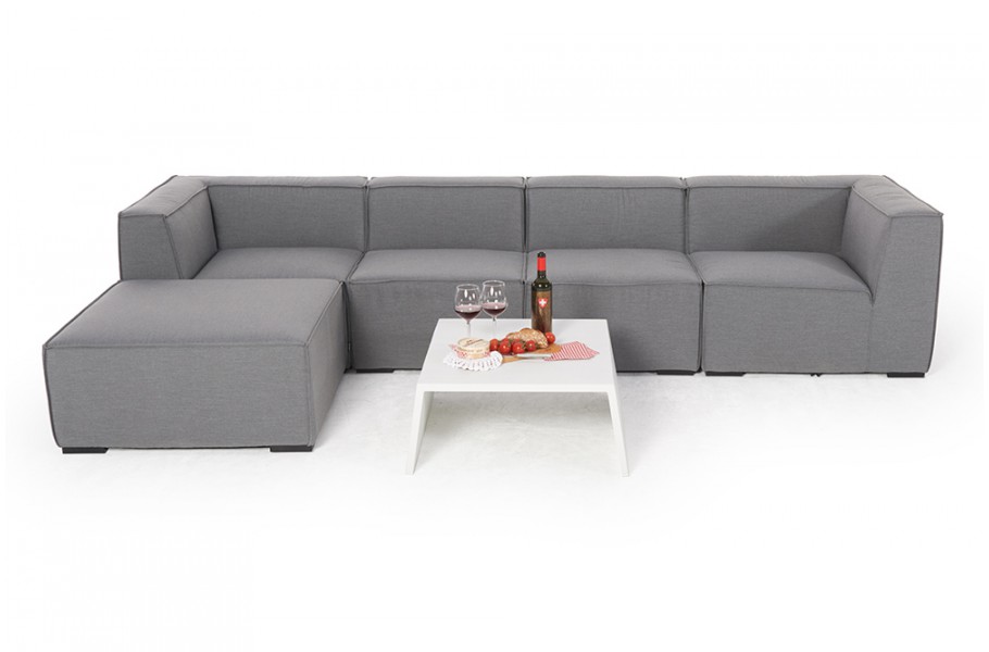 Allwetter Lounge Eline grau wetterfest