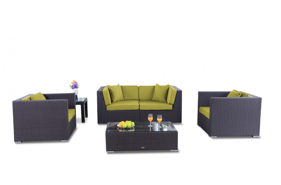 Bilbao Rattan Gartenmöbel, Überzug lime