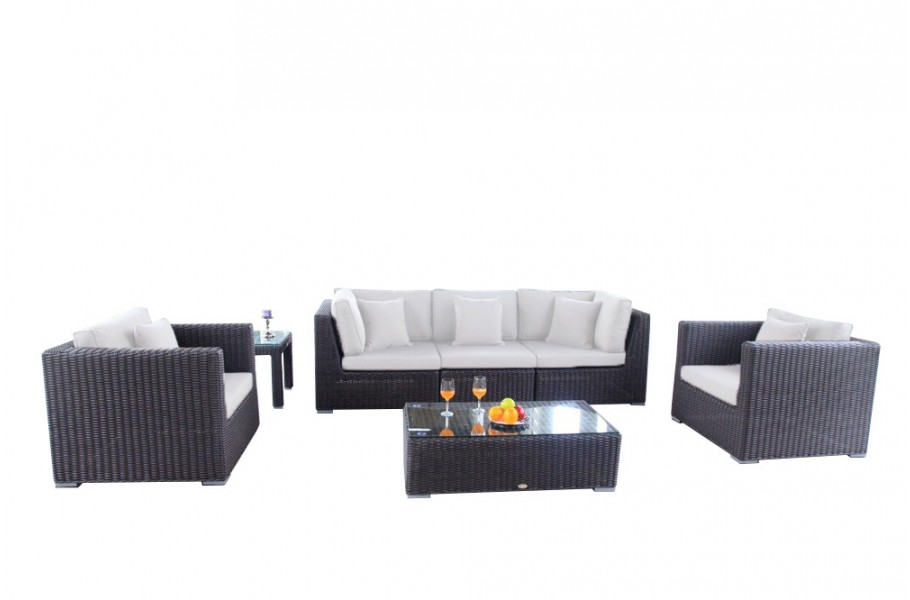 Rattan Gartenmöbel: Überzugset für Birmingham 3er Lounge Special