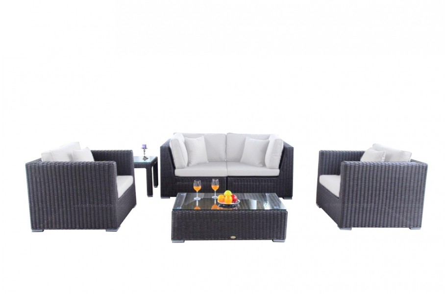 Rattan Gartenmöbel: Überzugset für Birmingham 2er Lounge Special
