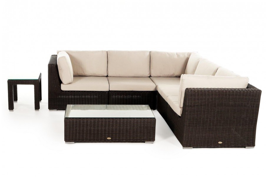 Rattan Gartenmöbel: Überzugset für Birmingham 5er Lounge