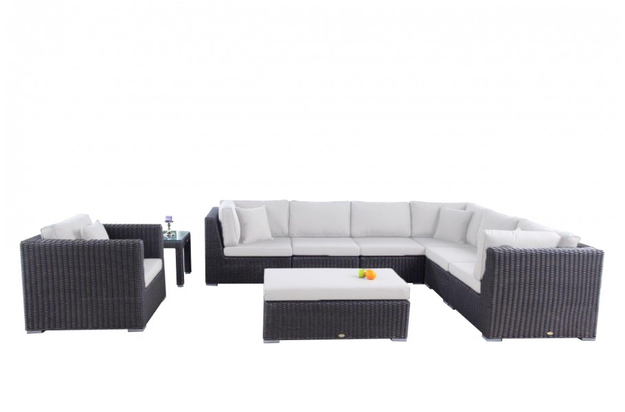 Rattan Gartenmöbel: Birmingham Lounge Special Überzug Beige