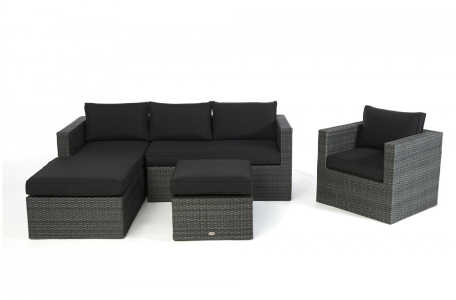 Brooklyn Rattan Lounge rechts, Polster für Coffee Table