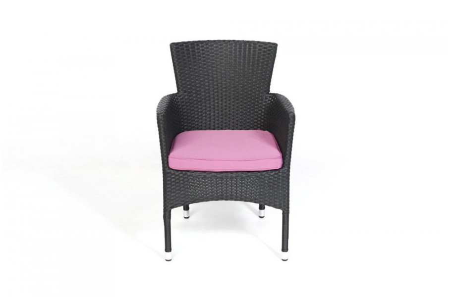 Rattan Stuhl California Polsterbezug Lila
