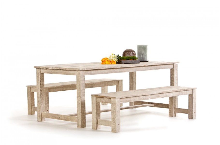Holz Gartenmöbel Tischset aus Kiefernholz Country