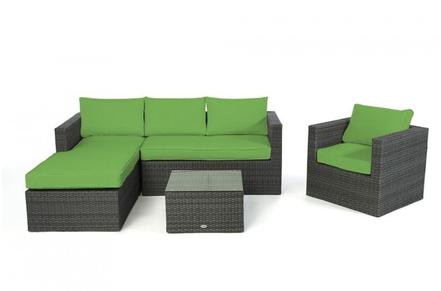 Brooklyn Rattan Lounge Überzug Grün