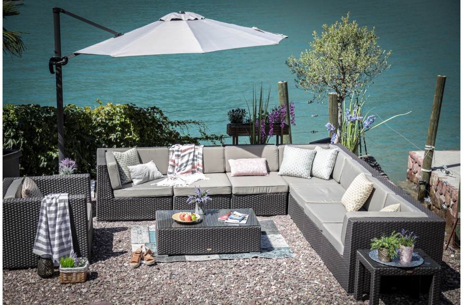 Garten Lounge Tranquilo Rattan braun