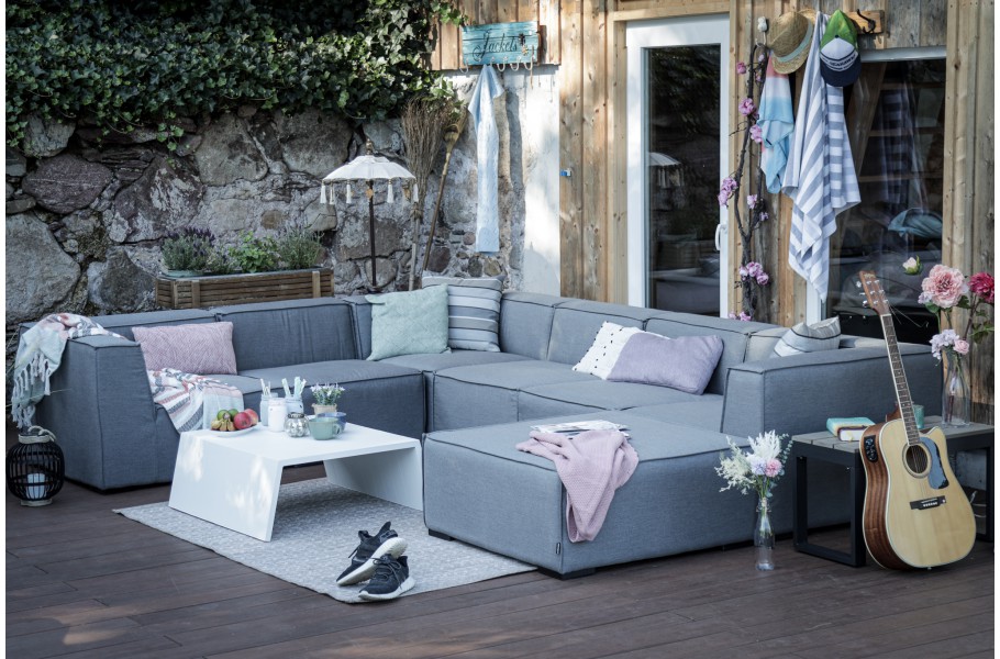 Gartenlounge Sunbrella grau
