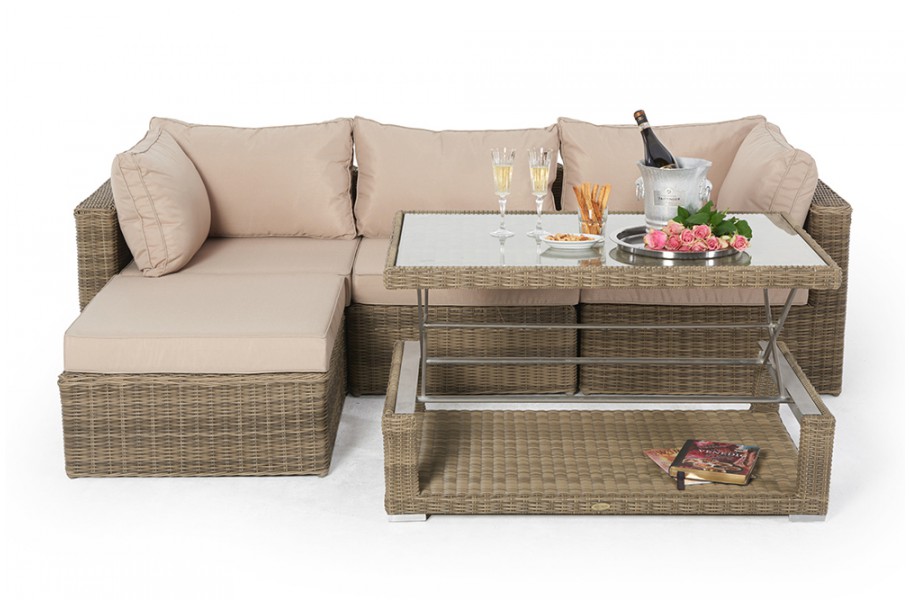gartenmöbel alicia lounge mit gartentisch natural