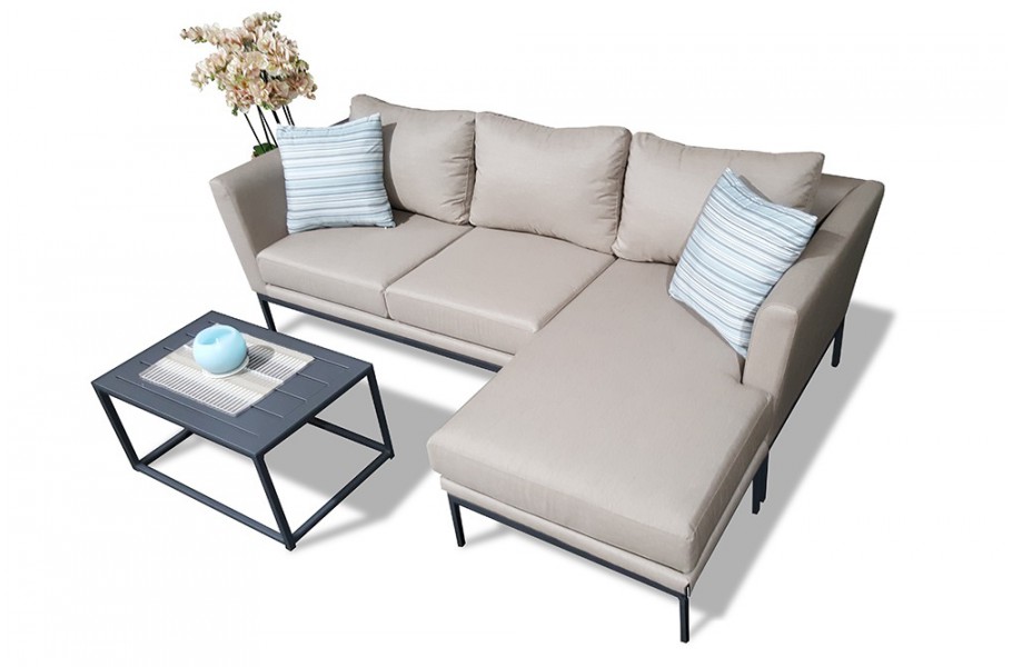  Gartenmöbel Brooks Lounge sandbraun