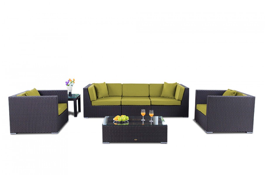 Gartenmöbel Cabana Lounge Überzug Set lime