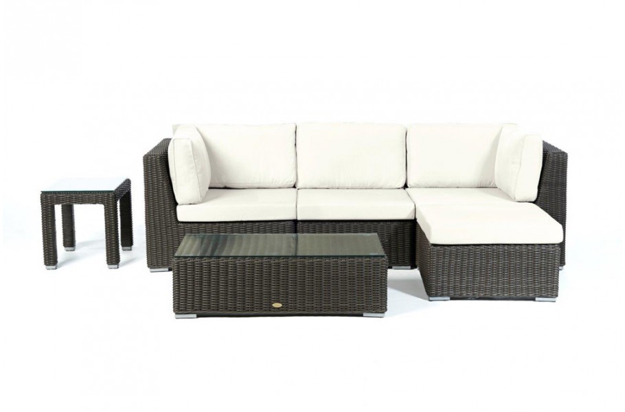 Rattan Gartenmöbel Laguna Ueberzugset Beige