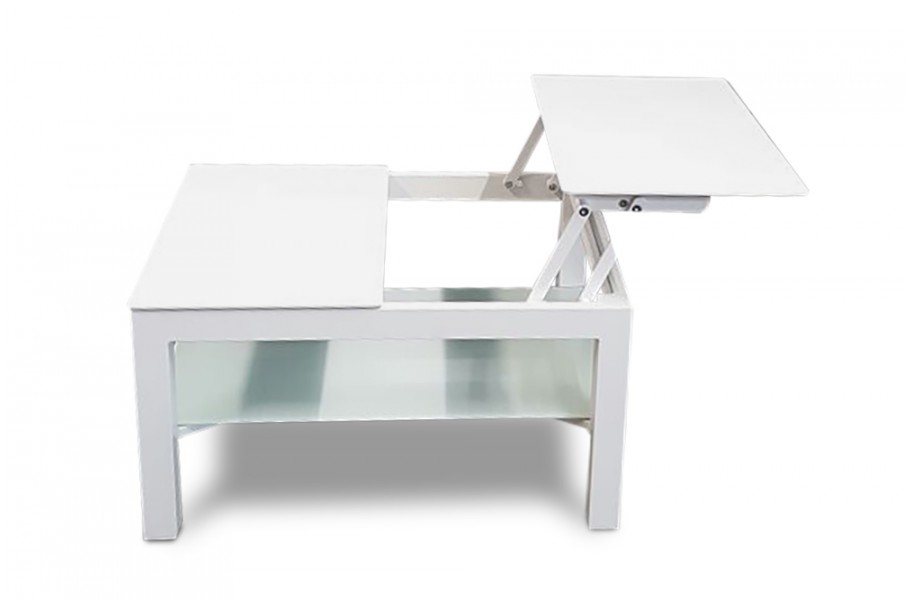 klapptisch: esstisch alu weiss