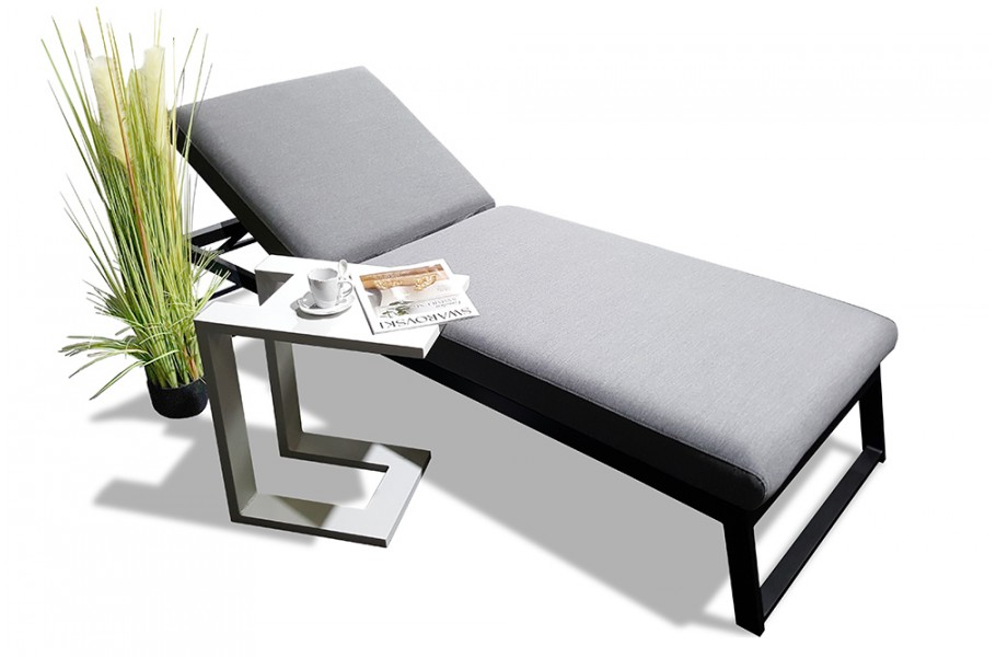 Liegestuhl Brooks wetterfest-grau