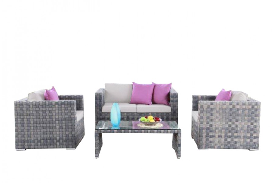 Mosaik Ratta Lounge Überzug Beige