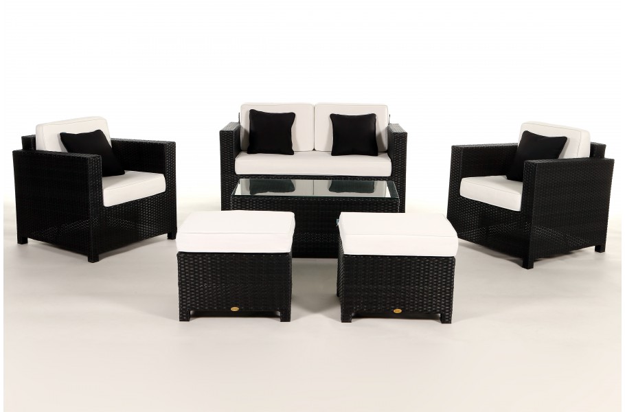 Rattan Gartenmöbel: Überzugsset Beige für Luxury Deluxe Lounge