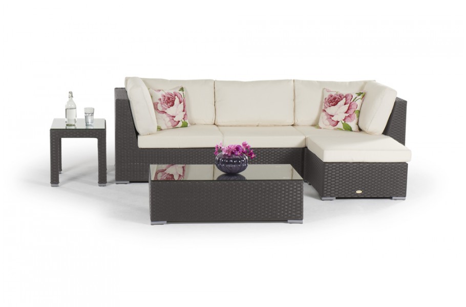 Melrose Rattan Lounge Gartenmöbel braun