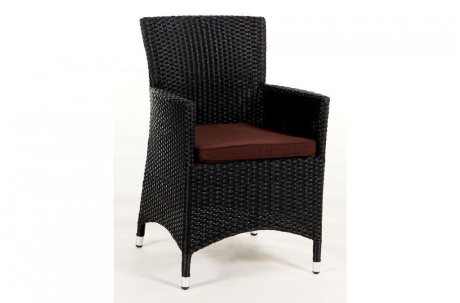 Rattan Stühle Gartenmöbel, Überzug Braun