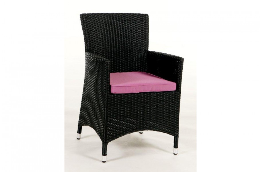 Rattan Garten Tisch Set, Überzug Lila