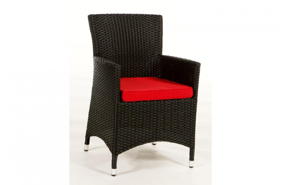 Rattan Gartentisch Set, Überzug für Stuhl Rot