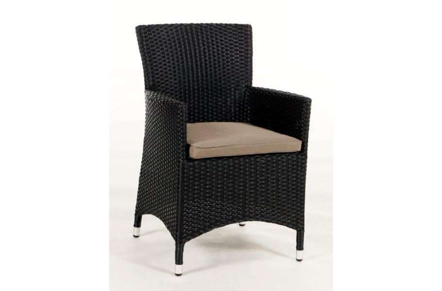 Rattan Stuhl Gartenmöbel Polsterbezug Set sandbraun