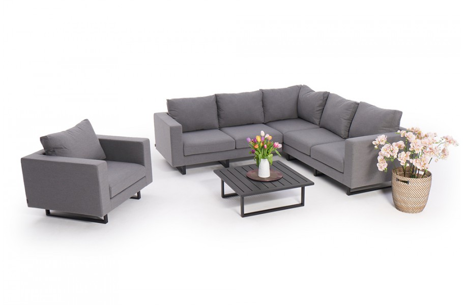 outdoor allwetter lounge melody deluxe grau