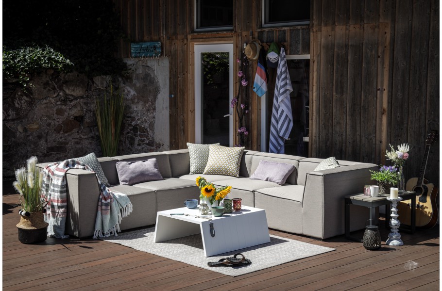 Outdoor Gartenlounge sandbraun