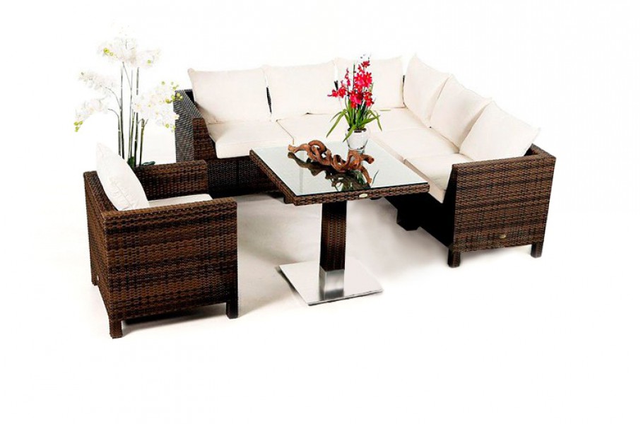 Garten Lounge Dining Pandora mixed braun