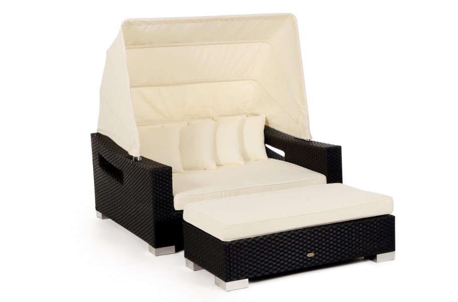 Rattan Gartenmöbel Sonnenliege Lounge Beach Chair