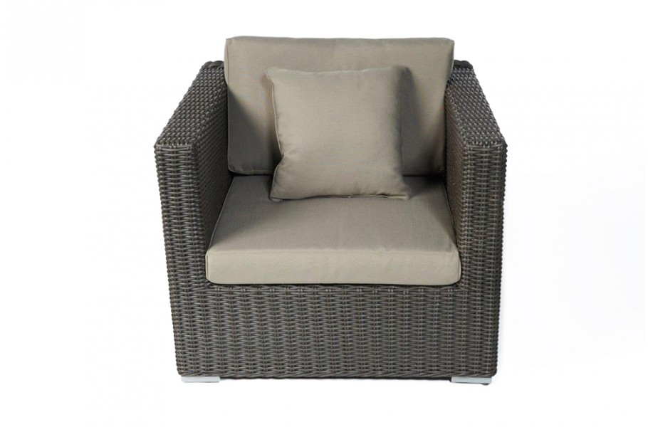 Rattan Gartenmöbel: Birmingham Chefsessel Braun