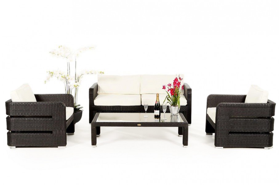 Rattan Gartenmöbel Überzug Beige für Kennedy Lounge