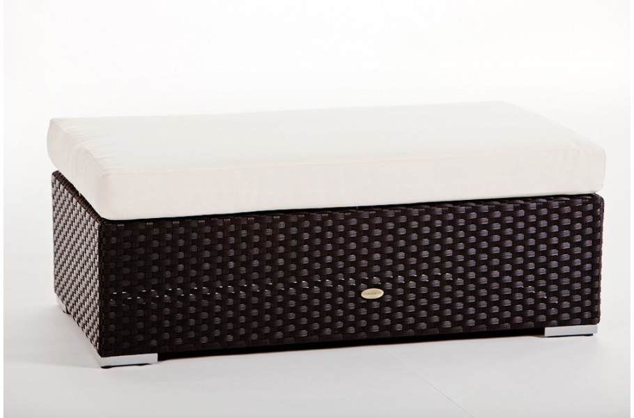 Rattan Gartenmöbel Individual Lounge Bank mit Polster