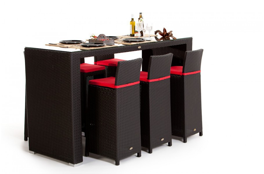 Rattan Bar Vip Gartenmöbel 7-teilig