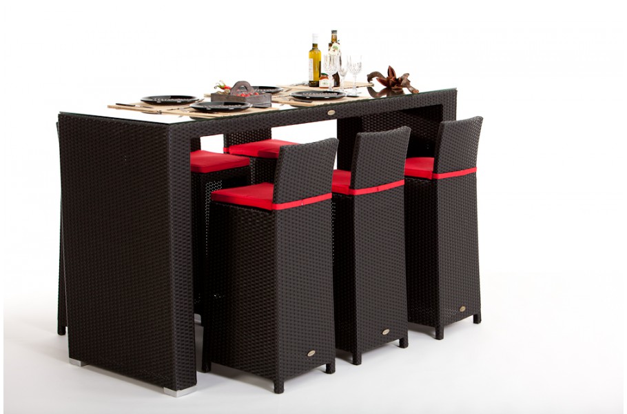 Rattan Bar VIP Gartenmöbel 7-teilig