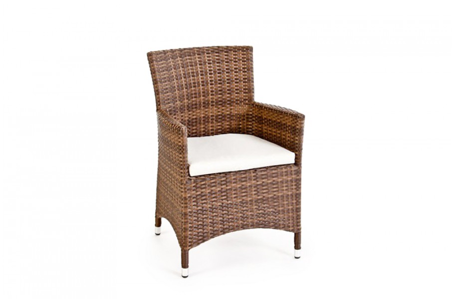  Rattan Gartenmöbel Nairobi Stuhl mix braun