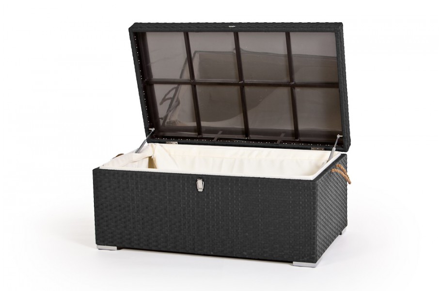 Rattan Gartenmöbel Kissenbox klein schwarz oder braun