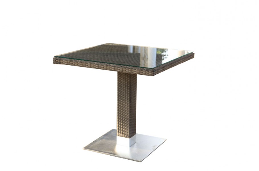 Rattan Lounge Pandora Sandstorm Tisch mit Glasplatte