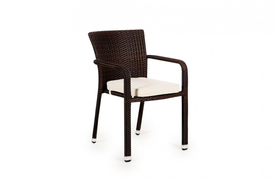 Rattan Möbel: Stühle für Tischset Miami mixed braun