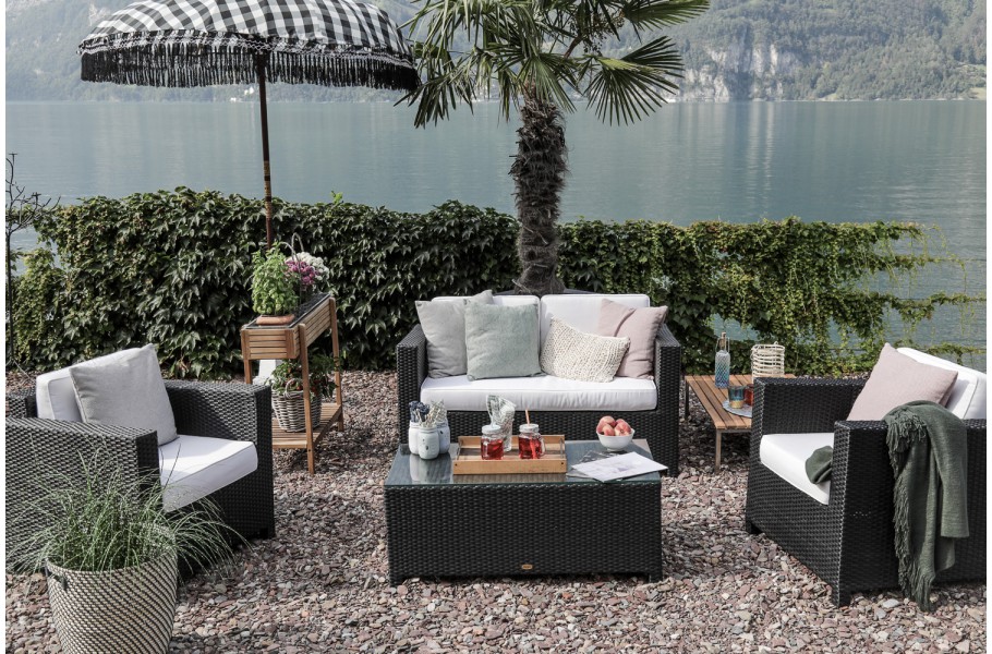 Rattanlounge Set Luxury 4-teilig