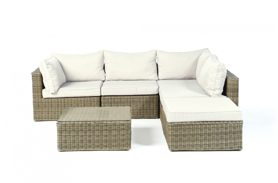 Broadway Rattan Gartenmöbel, Überzug Beige