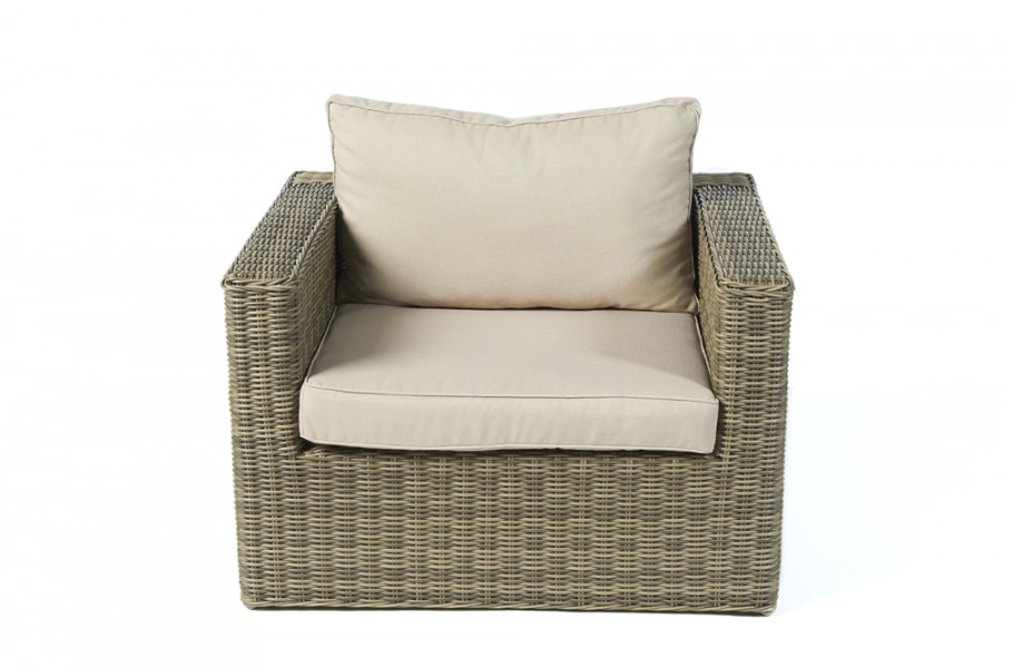 Rattan Gartenmöbel: Broadway Chefsessel Mix Brown