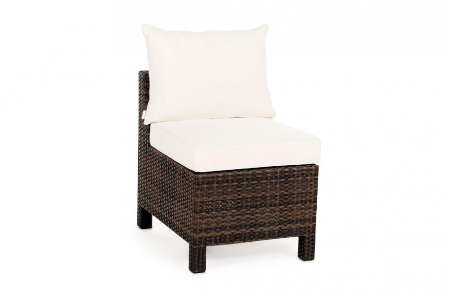 Rattan Gartenmöbel Pandora Mittelteil Mixed Braun