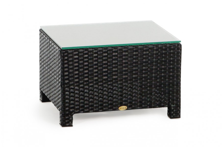  Rattan Gartenmöbel Lounge Glasplatte für Fusshocker