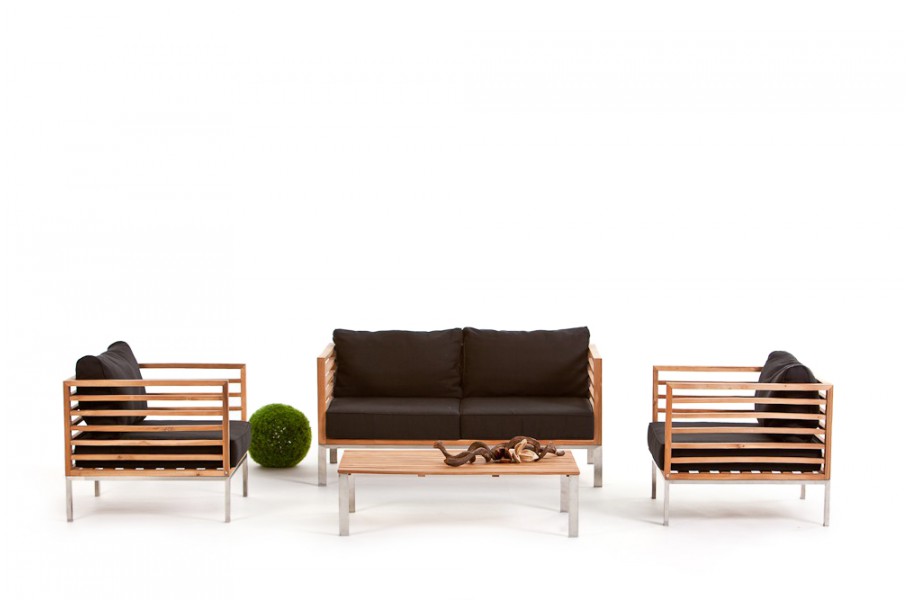 Holz Gartenmöbel Sitzgruppe Lounge Rio aus Akazienholz