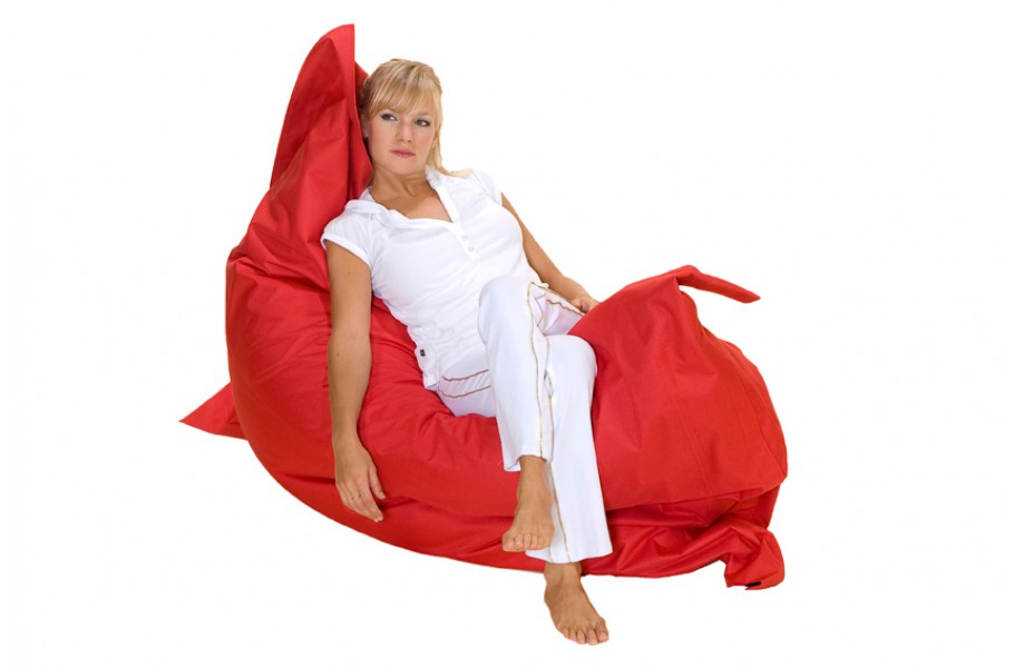 Rot Loungepillow Sitzkissen - Sitzsack 140cm x 180cm