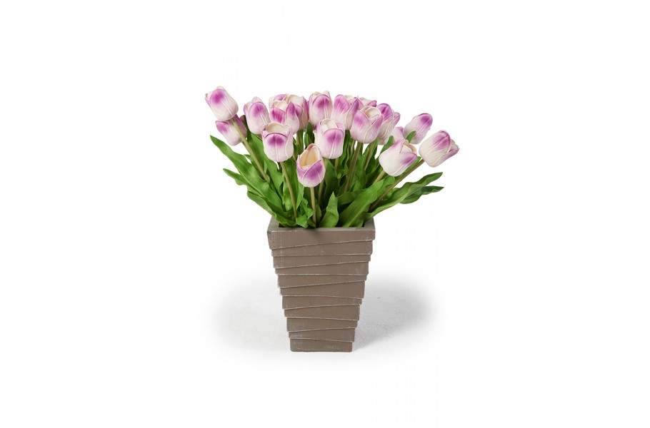 Tulpenstrauss lila Kunstblumen duftend