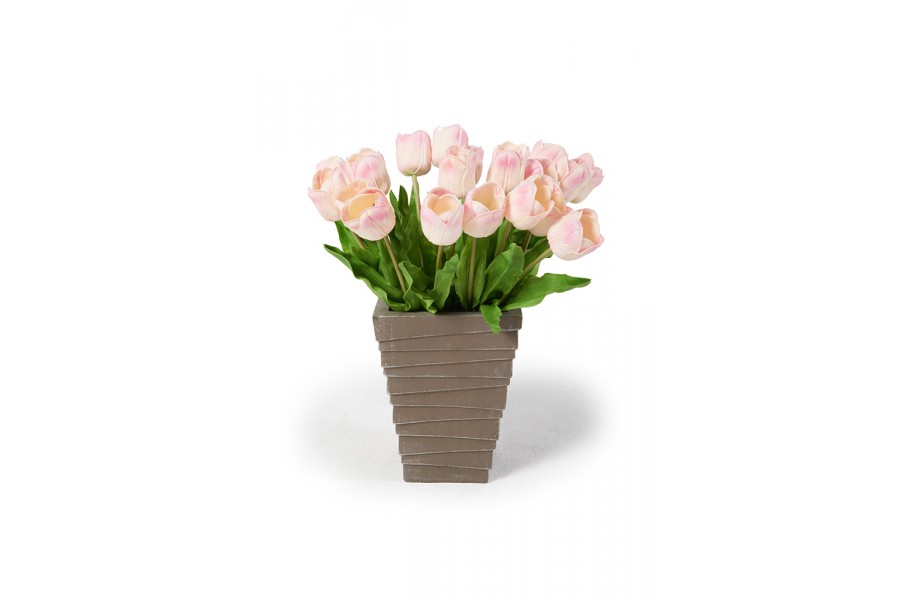 Tulpenstrauss rosa kunstblumen duftend