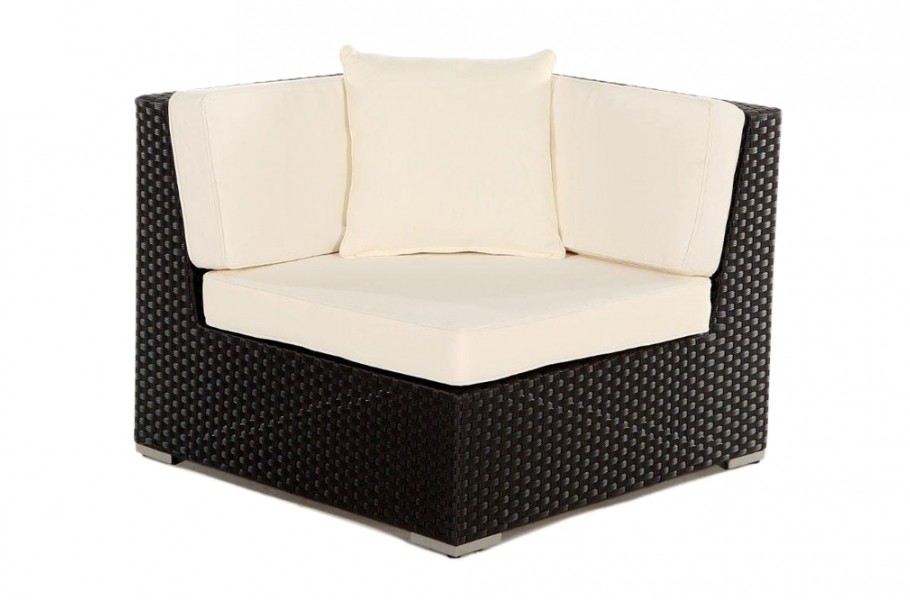 Zierkissen Beige für Rattan Gartenmöbel Lounge Sitzgruppe